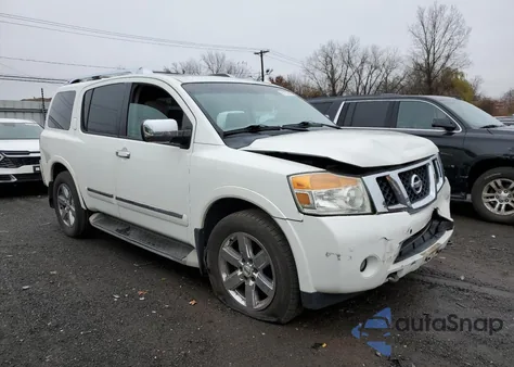 2010 Nissan Armada Platinum z USA, uszkodzony, nr VIN 5N1AA0NE5AN620624